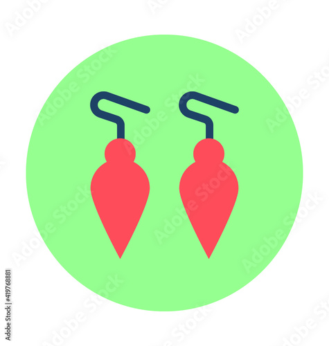 Earrings Vector Icon