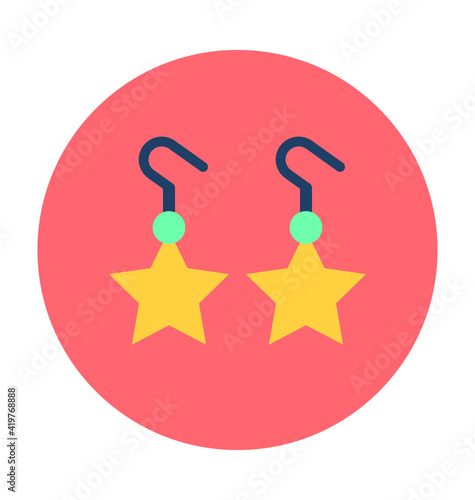 Earrings Vector Icon