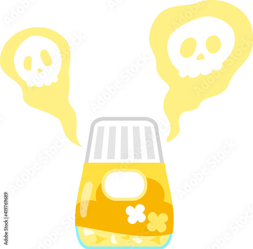 芳香剤とドクロマーク