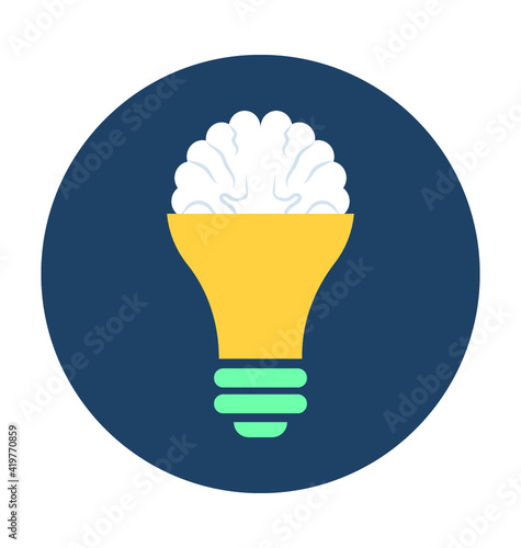 Creative Mind Vector Icon