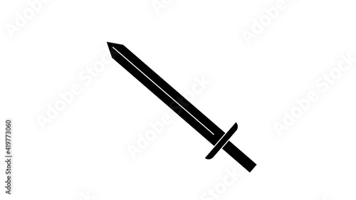 Sword weapon logo template illustration design