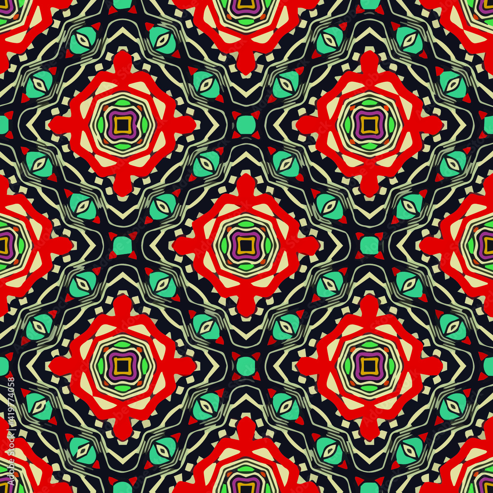 Geometric vector pattern with triangular elements. Seamless abstract ornament for wallpapers and backgrounds. Geometric vector pattern with triangular elements. Seamless abstract ornament for wallpapers and backgrounds.