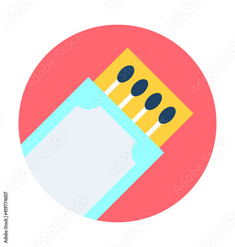Matchbox Vector Icon