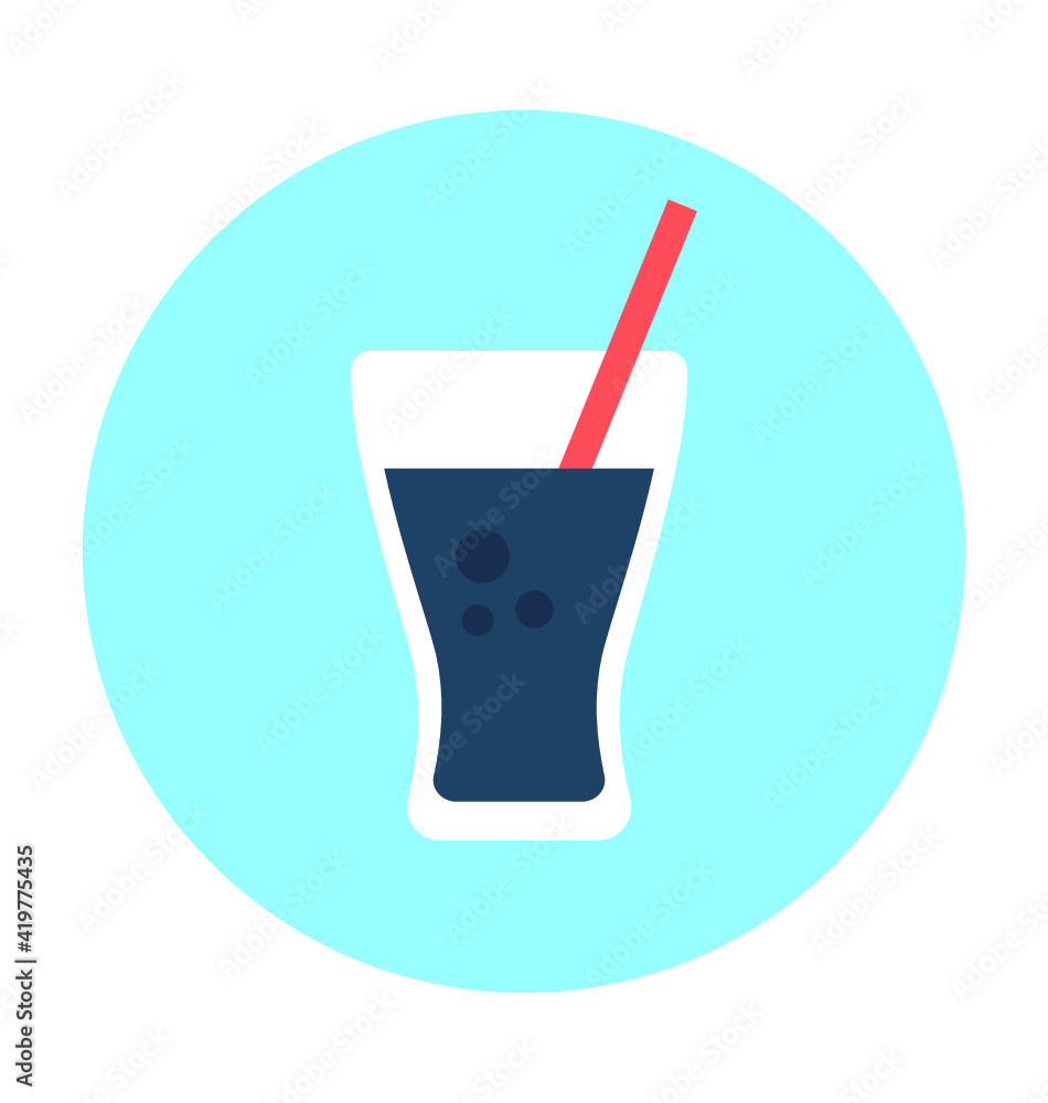 Cold Drink Vector Icon Cold Drink Vector Icon