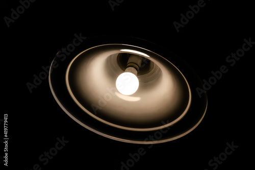 yin yang symbol with light