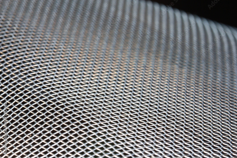 Close-up, aluminum netting For mosquito repellent, background Close-up, aluminum netting For mosquito repellent, background