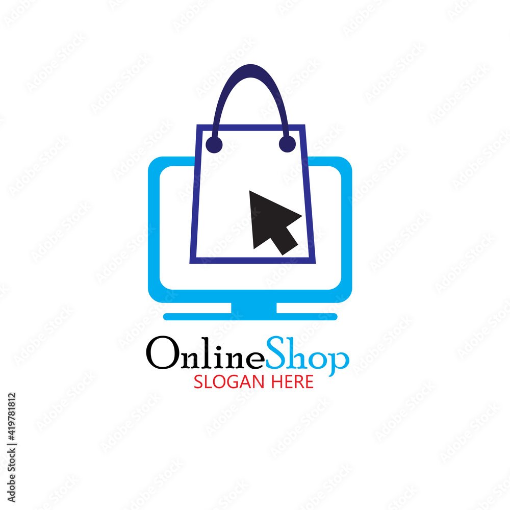 Online Shop Logo designs Template, Vector illustration Online Shop Logo designs Template, Vector illustration
