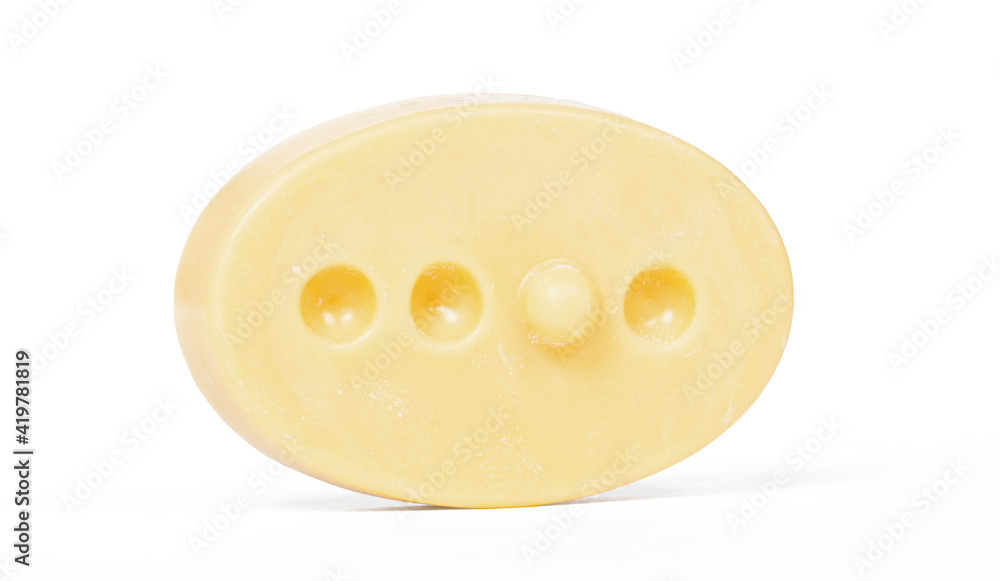 Special yellow soap, isolated