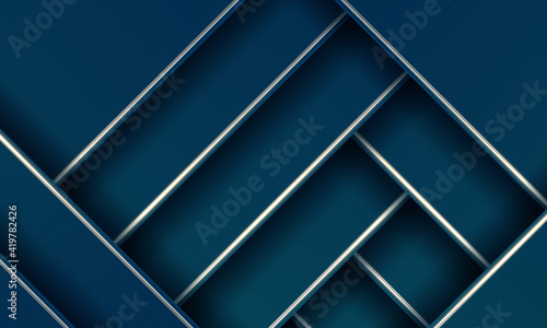 Abstract luxury silver and dark blue background