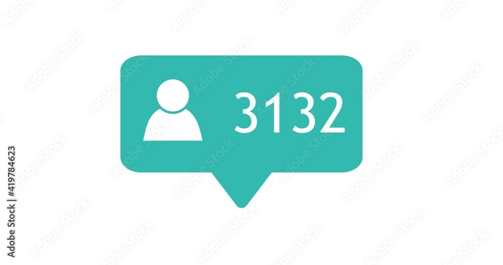 Follow, likes, social media, counter. Animated. 4K Follow, likes, social media, counter. Animated. 4K