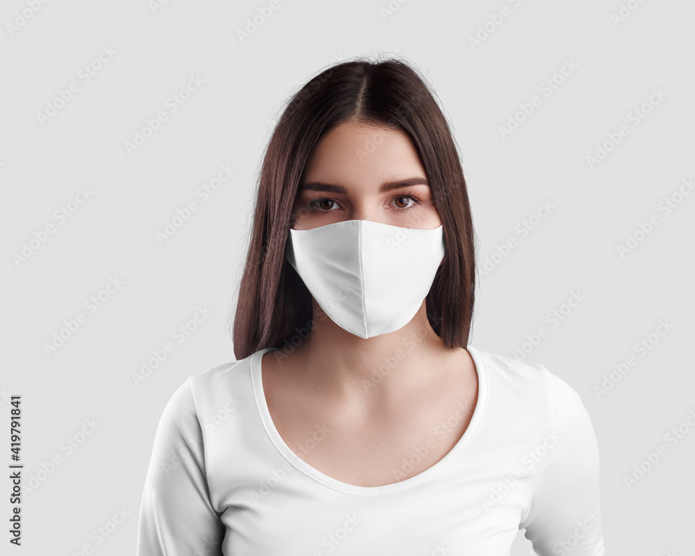 Mockup of white mudicine protective face mask Mockup of white mudicine protective face mask