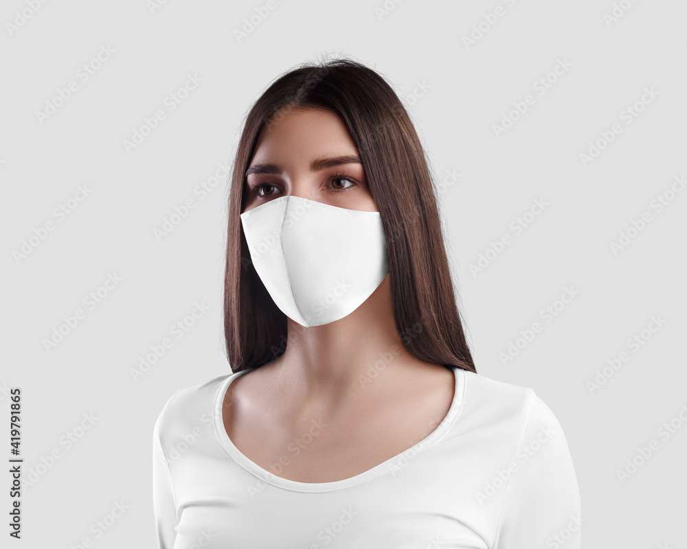 Mockup of white mudicine protective face mask Mockup of white mudicine protective face mask