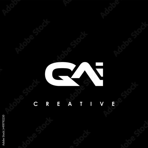 QAI Letter Initial Logo Design Template Vector Illustration photo