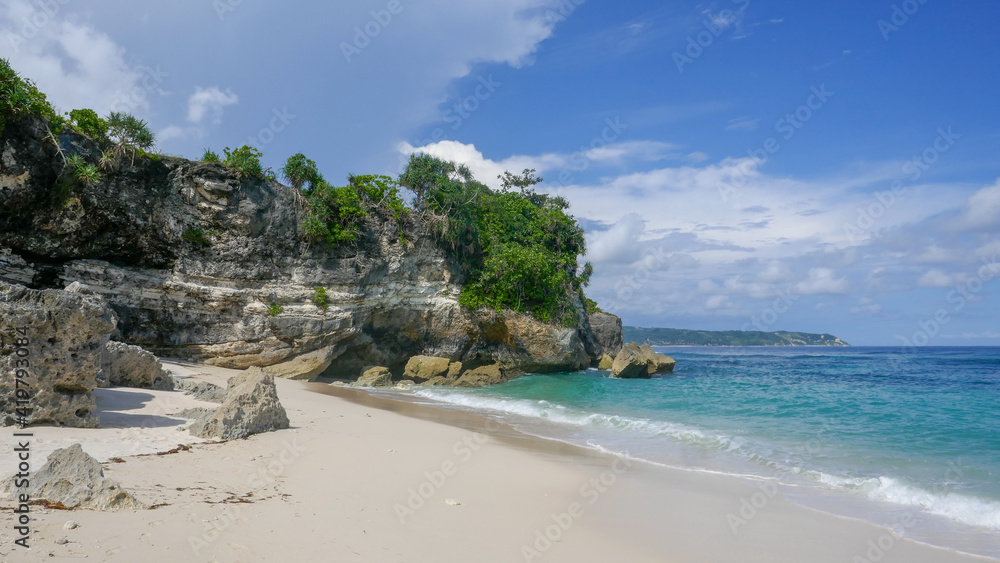 Fototapeta premium Beautiful beach on the southern rocky coastline of Sumba island, East Nusa Tenggara, Indonesia