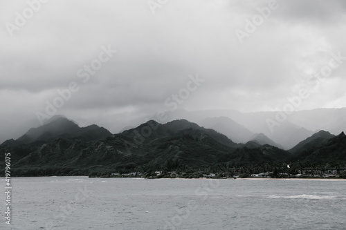 Foto Koolau Range，Laie Point, Oahu, Hawaii