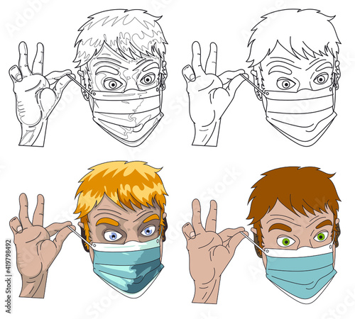 Retirer masque contre le covid