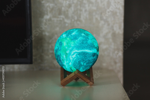 planet or moon lamp