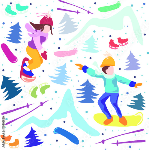 Snow skating