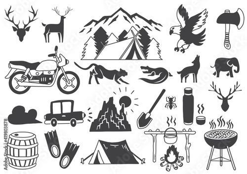 Vintage illustration Vector for banner