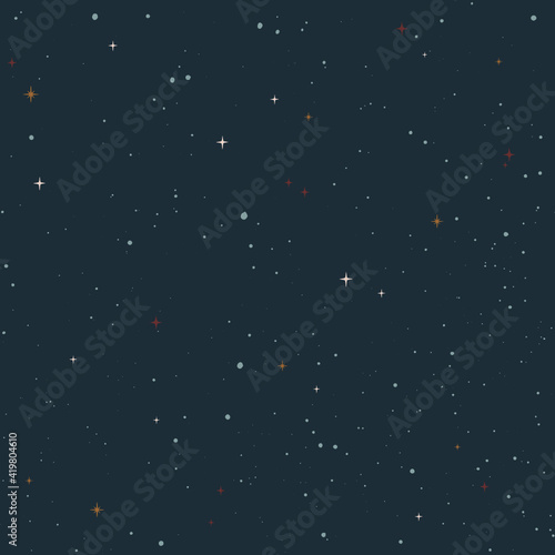 Pattern seamless vector image background galaxy sky stars cosmos universe