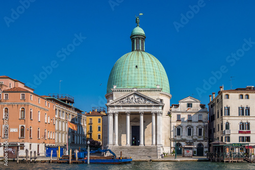 San Simeone Piccolo church on the Grand Canal in Venice, Italy