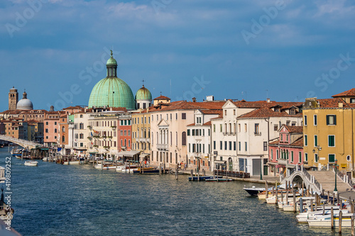 San Simeone Piccolo church on the Grand Canal in Venice  Italy