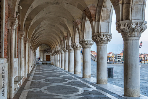 Venice with Doge palace on Piazza San Marco in Italy