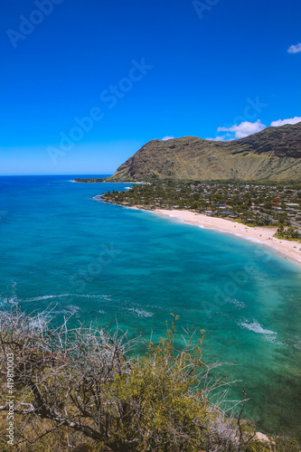 Beach, Mauna Lahilahi, Makaha, West coast of Oahu island, Hawaii 