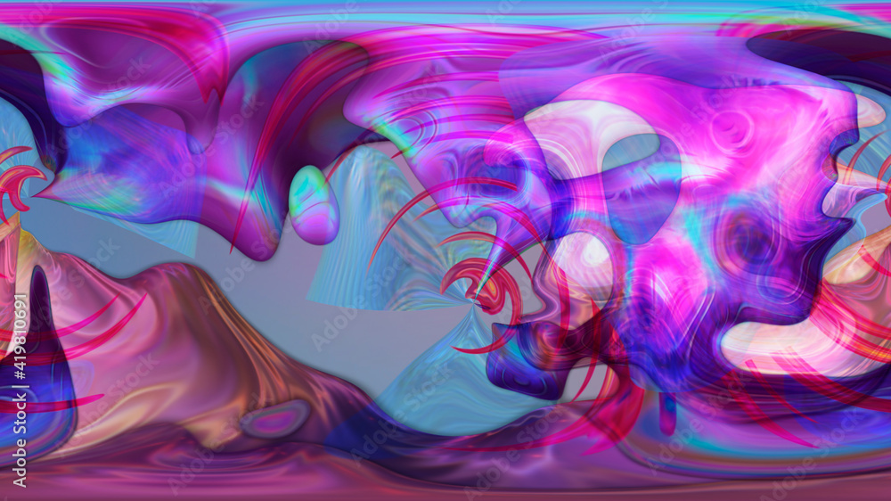 Abstract fantasy figure on a blurred background