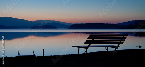 sunrise on the lake / Lipno, Czech Republic