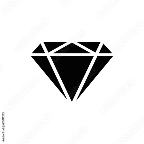 diamond icon. sign design