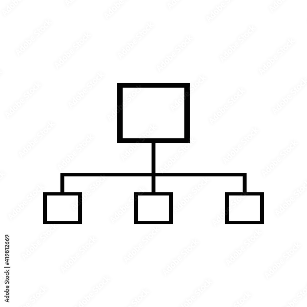 Computer network Icon Illustration Computer network Icon Illustration