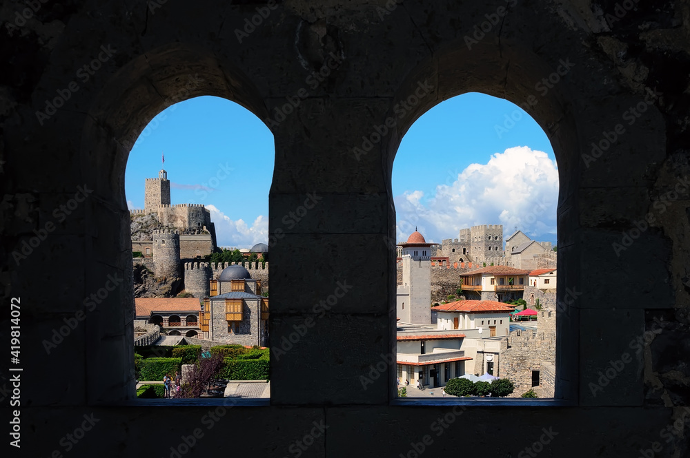 View from the tower window to other Rabati Castle complex in Akhaltsikhe, Georgia