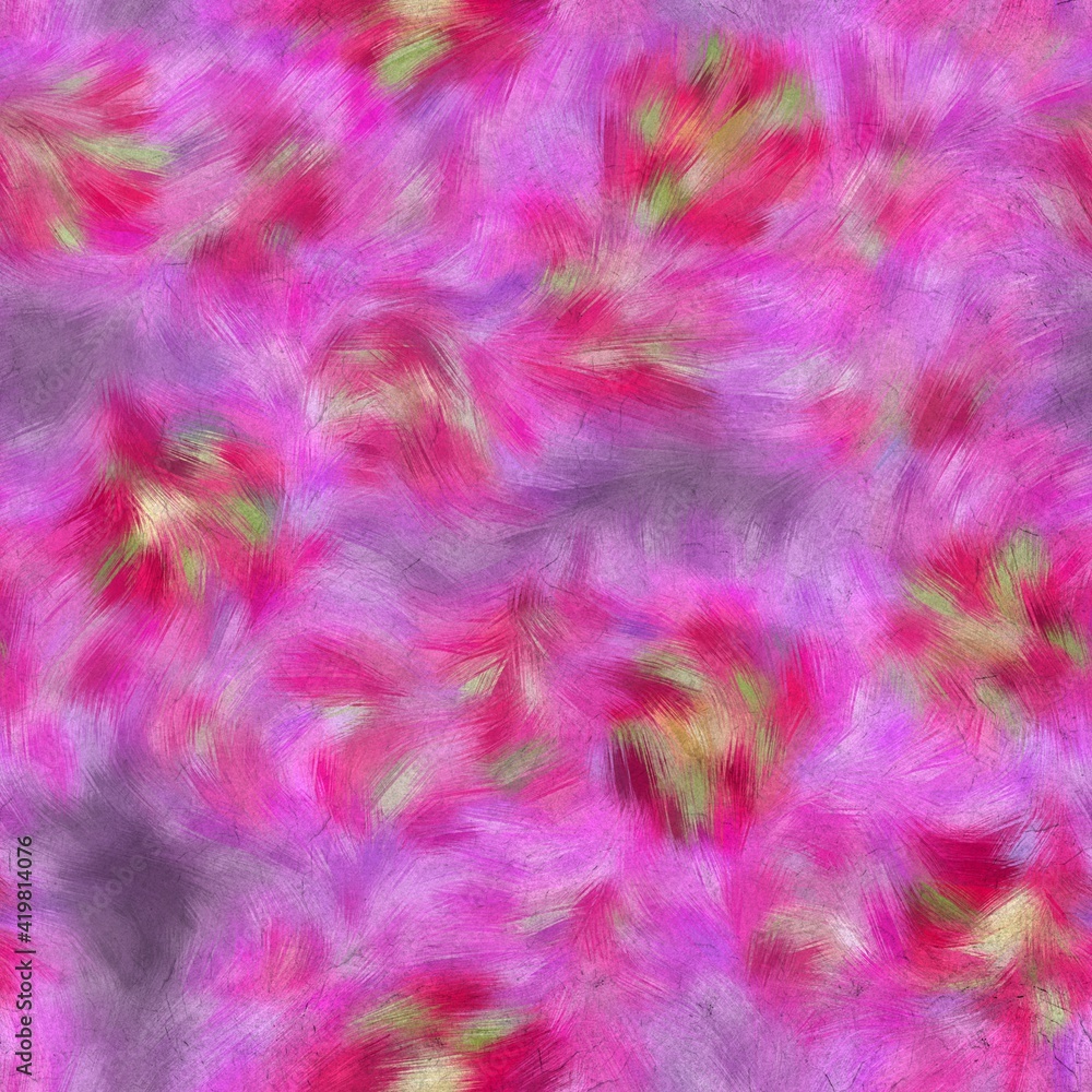 Seamless faux digital painted floral pattern print. High quality illustration. Procedural painting with realistic brush strokes in impressionistic style. Abstract art for surface design and print. Seamless faux digital painted floral pattern print. High quality illustration. Procedural painting with realistic brush strokes in impressionistic style. Abstract art for surface design and print.