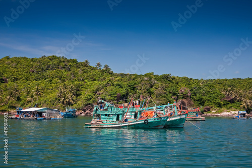 Fishing boat on the island of Phu Quoc, Vietnam, Asia © Reise-und Naturfoto