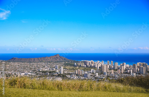 Tantalus Lookout Puu Ualakaa State Park Honolulu Oahu Hawaii Diamond Head photo