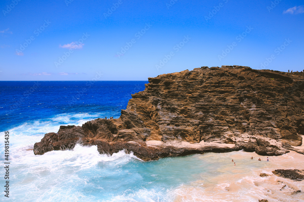 Fototapeta premium Halona Blowhole Lookout Oahu Hawaii Halona Beach Cove