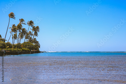 Wailupe Beach Park, Honolulu, Oahu, Hawaii | Sea Nature Landscape Travel photo