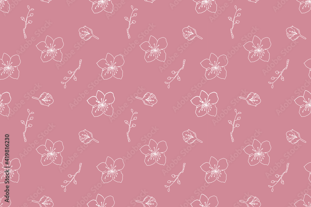 seamless pattern with flowers
