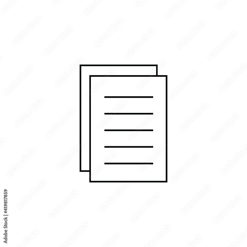 Paper icon design template Paper icon design template