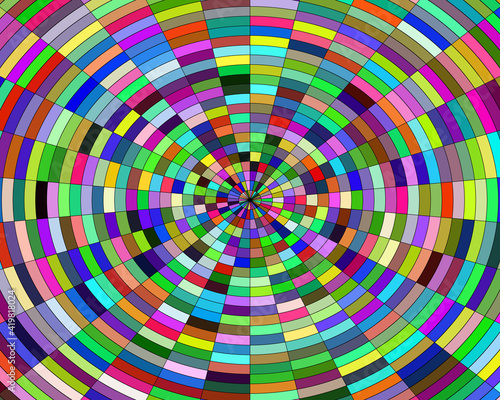 background abstraction in a circle