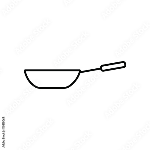 Free Download wok icon. kitchen line style icon - GFXLoad