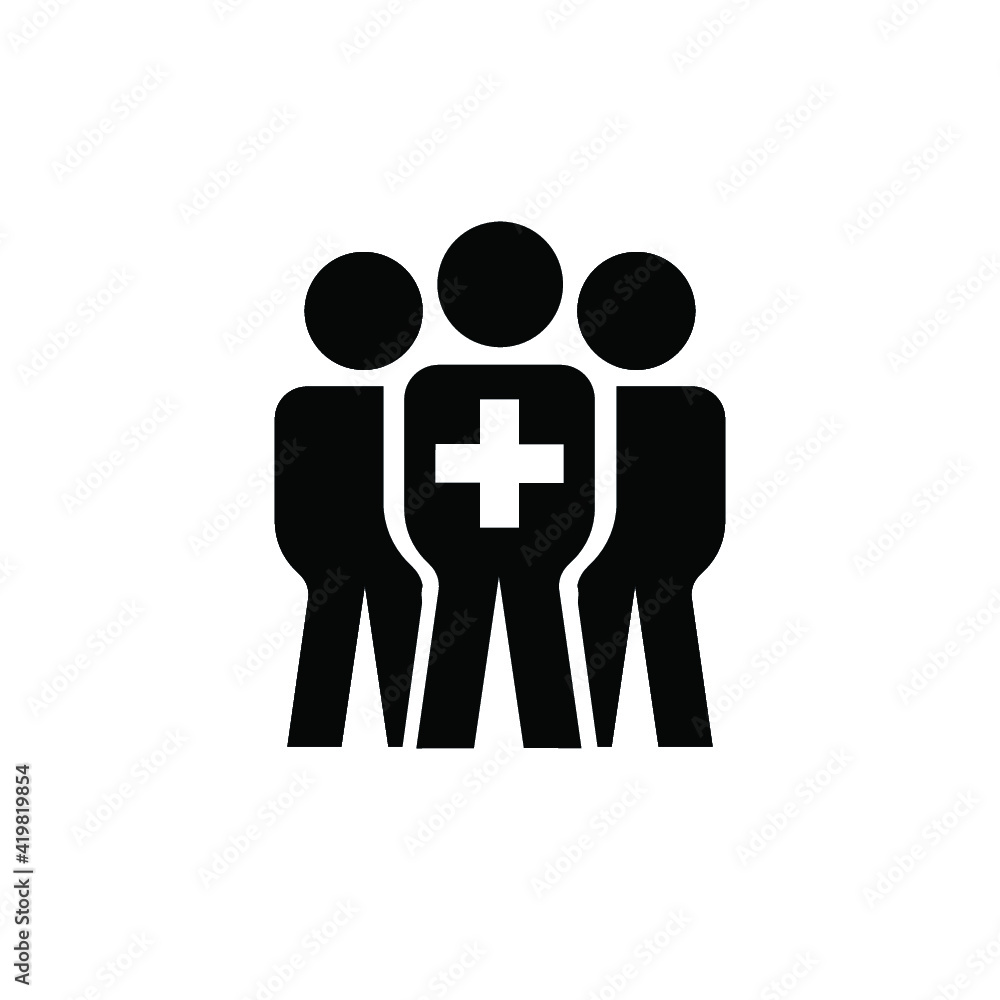 medical group icon illustration isolated medical group icon illustration isolated