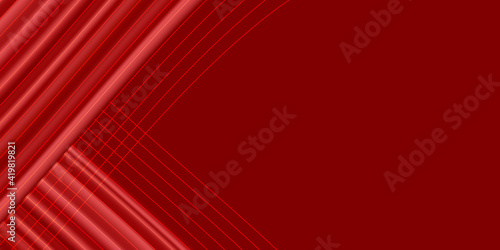 Red curtain blackground on dark light