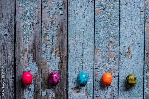 easter eggs colored