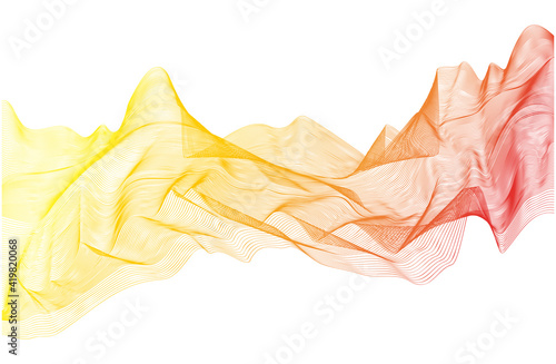 Abstract guilloche pattern. Vector complex gradient lines texture.