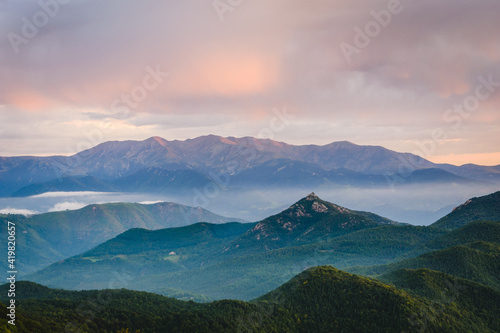 View of the amazing Mountain of Canigo (France Pyrenees)