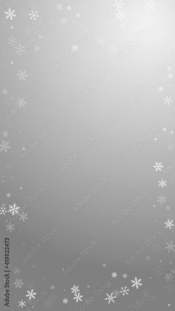 Sparse snowfall Christmas background. Subtle flyin Sparse snowfall Christmas background. Subtle flyin