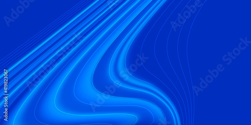 Neon glowing curtain silk fluid wave lines  magic energy space light concept  abstract background wallpaper design