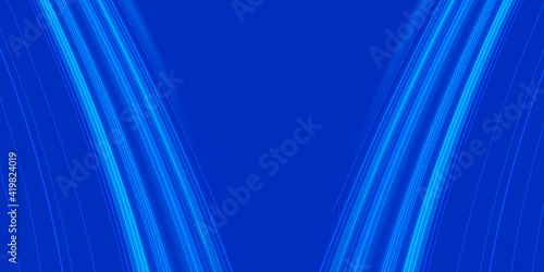 Abstract blue wave on blue Background. Vector Illustration. 